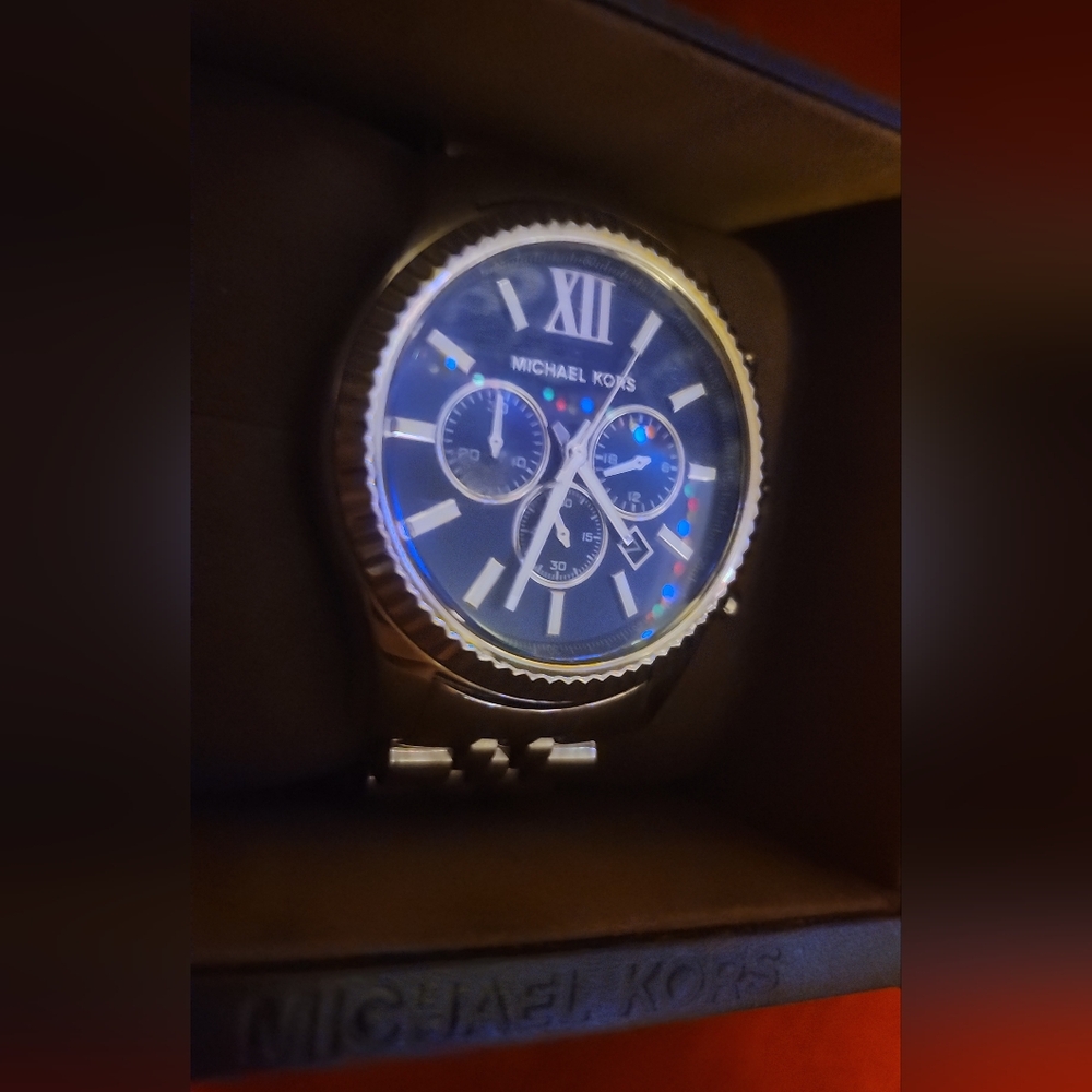 ✨️Michael Kors Black and Gold Chronograph Watch✨️